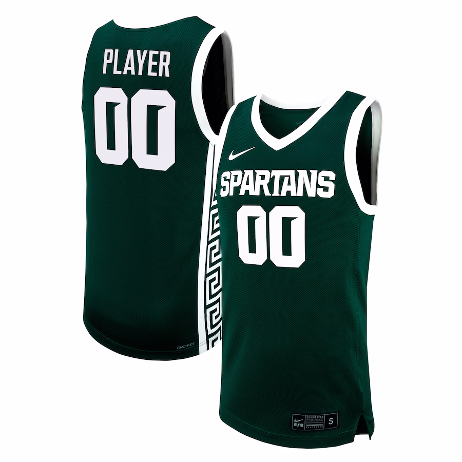 Michigan State Spartans Nike NIL Pick-A-Player Men's Basketball Replica Jersey - Green - ujerseystore