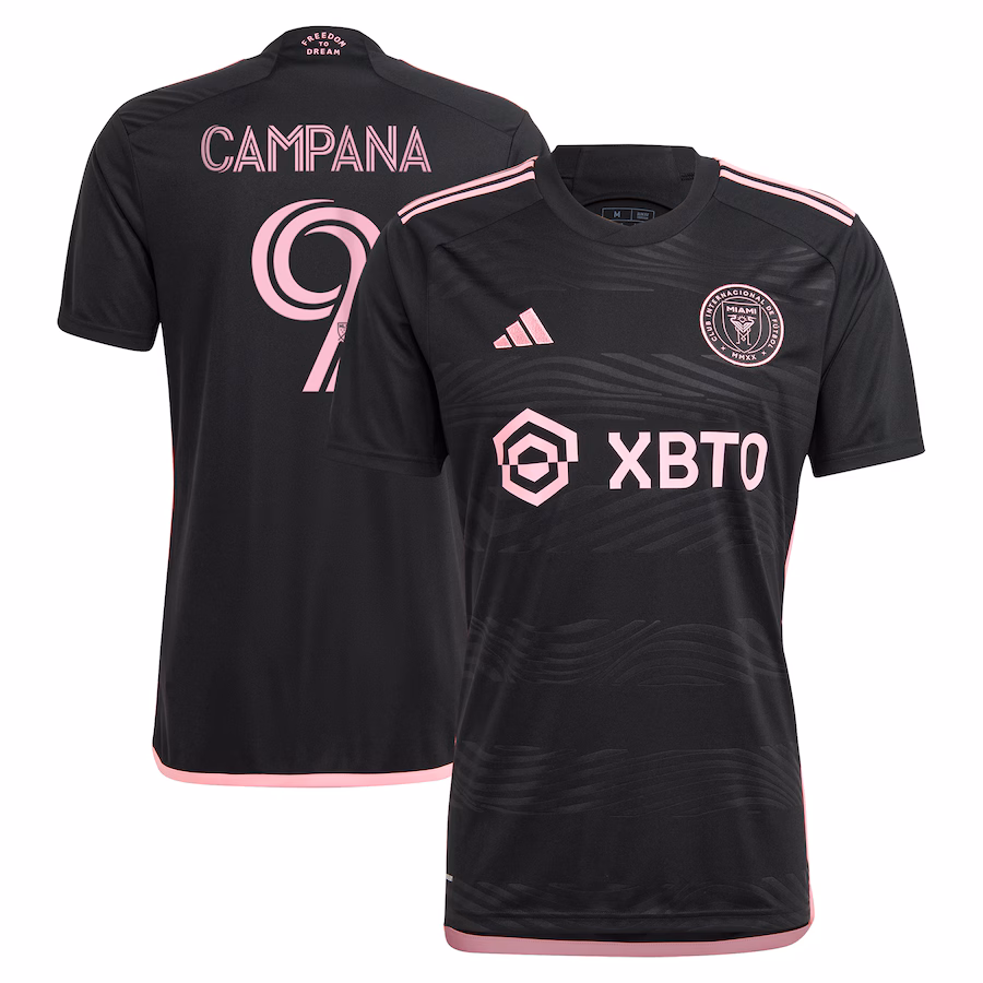 Men's Inter Miami CF Leonardo Campana adidas Black 2023 La Noche Replica Player Jersey - ujerseystore