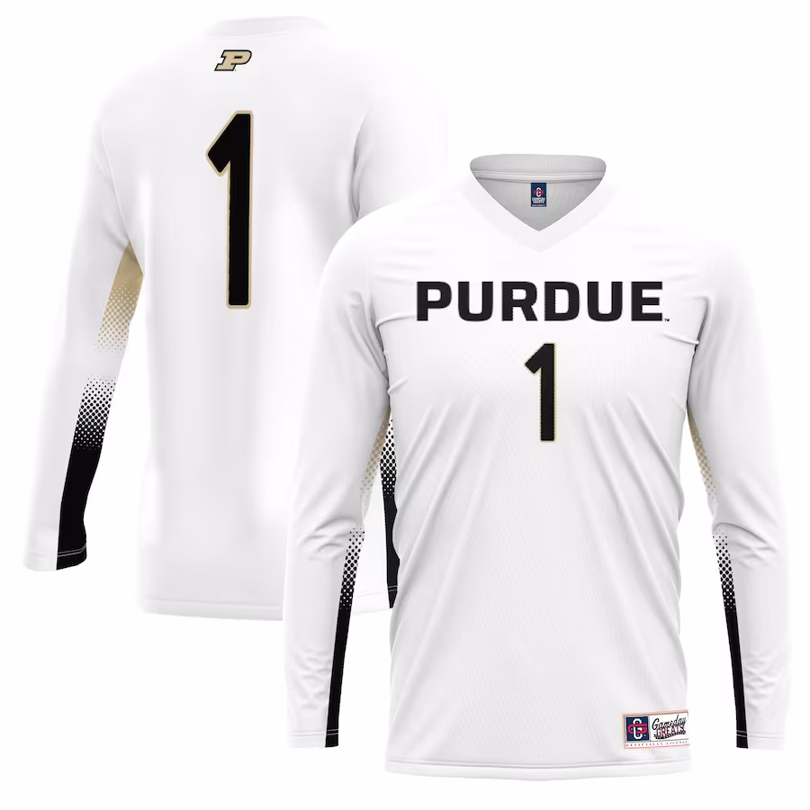 #1 Purdue Boilermakers GameDay Greats Unisex Lightweight Volleyball Jersey - White - ujerseystore