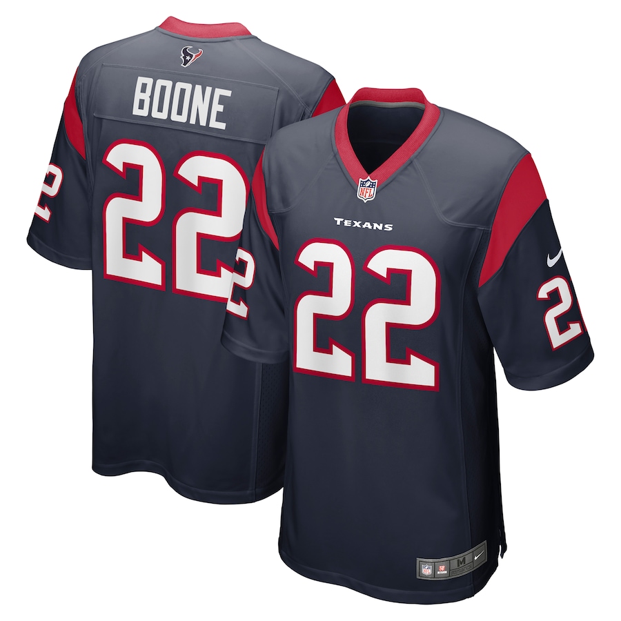 Men's Houston Texans Mike Boone Nike Navy Game Player Jersey - ujerseystore