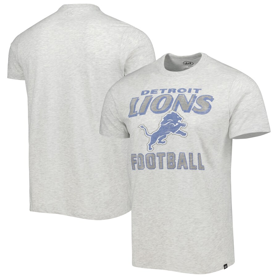 Men's Detroit Lions '47 Gray Dozer Franklin Lightweight T-Shirt - ujerseystore