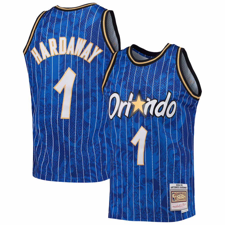 Men's Orlando Magic Penny Hardaway Mitchell & Ness Blue Hardwood Classics 1994/95 Lunar New Year Swingman Jersey - ujerseystore