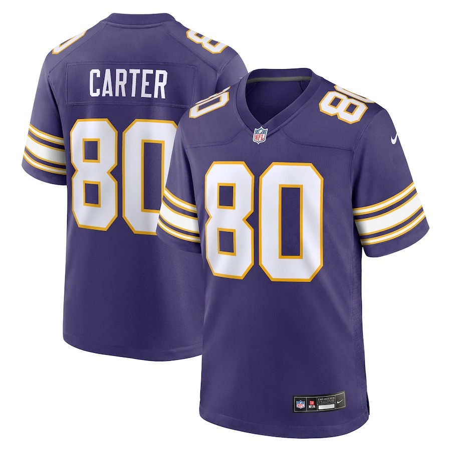 Men's Minnesota Vikings Cris Carter Nike Purple Classic Retired Player Game Jersey - ujerseystore