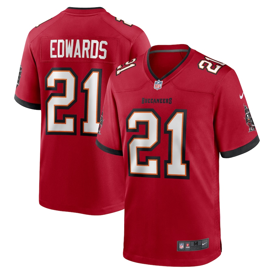 Men's Tampa Bay Buccaneers Mike Edwards Nike Red Game Jersey - ujerseystore