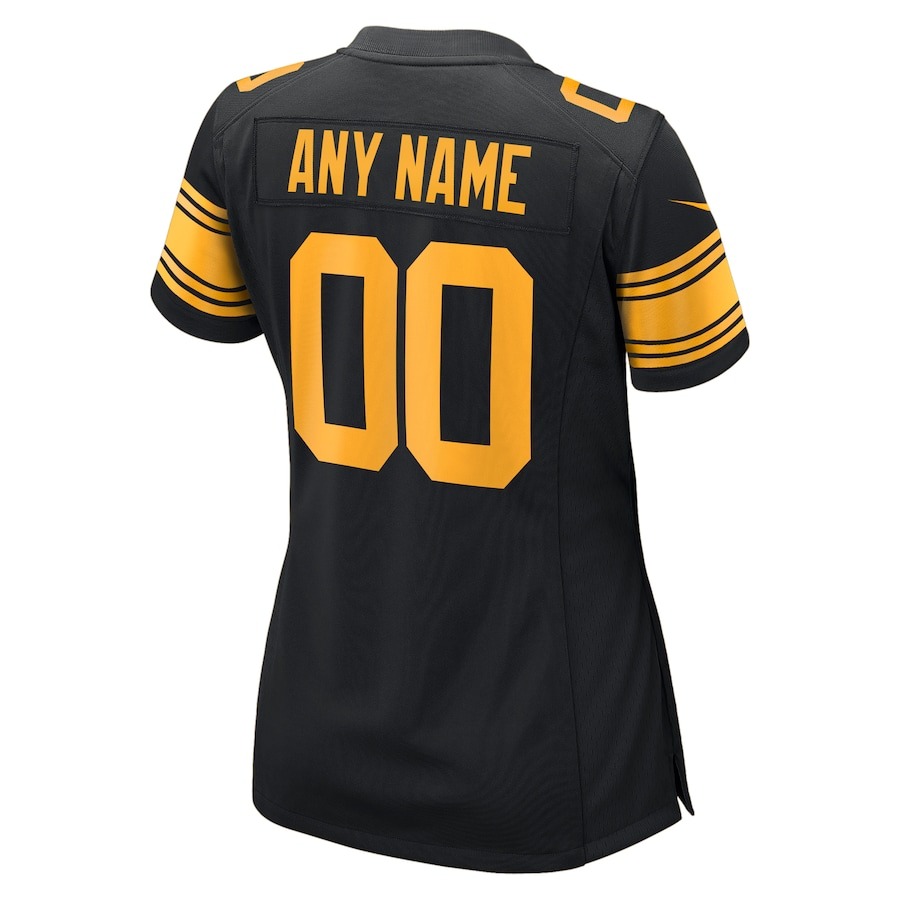 Women's Pittsburgh Steelers  Nike Black Alternate Custom Game Jersey - ujerseystore