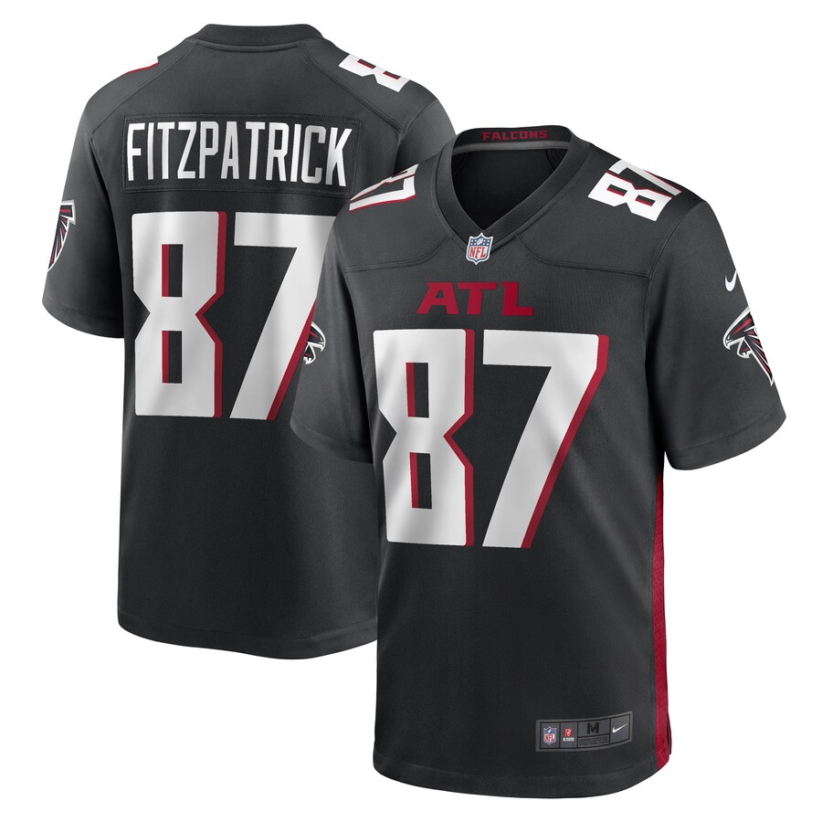 Men's John FitzPatrick Atlanta Falcons Nike Black Game Player Jersey - ujerseystore