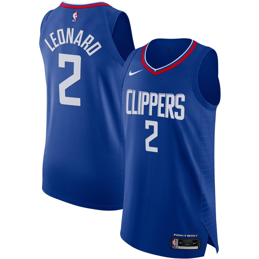 Men's LA Clippers Kawhi Leonard Nike Royal Authentic Jersey - Icon Edition - ujerseystore