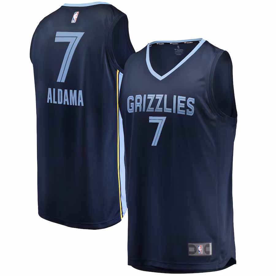 Men's Memphis Grizzlies Santi Aldama Fanatics Navy Fast Break Replica Jersey - Icon Edition - ujerseystore