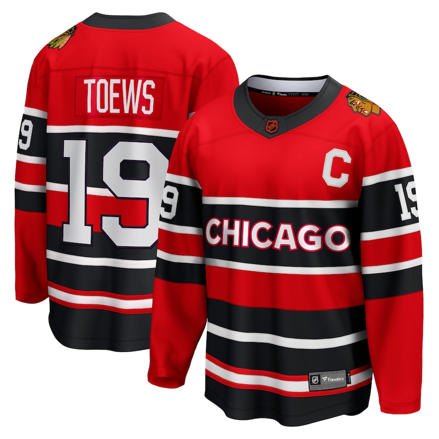 Men's Chicago Blackhawks Jonathan Toews Fanatics Red Special Edition 2.0 Breakaway Player Jersey - ujerseystore