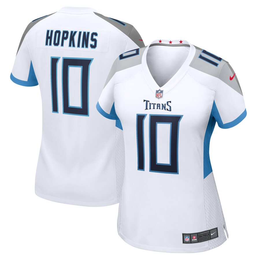 Women's Tennessee Titans DeAndre Hopkins Nike White Game Jersey - ujerseystore