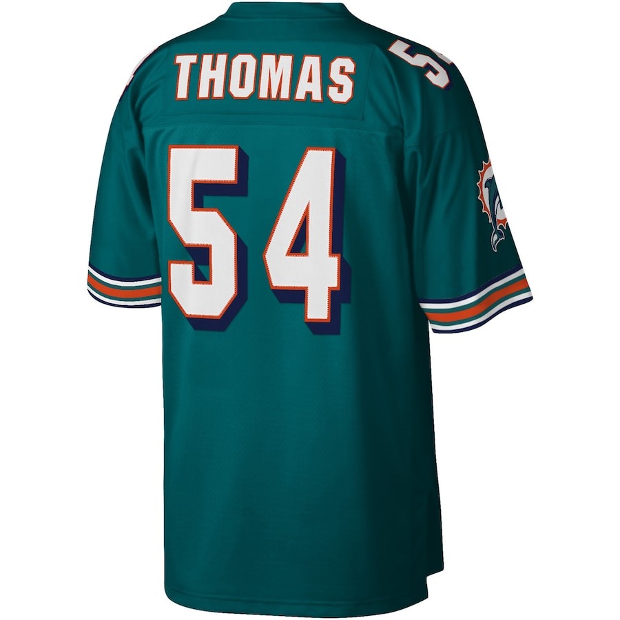 Men's Miami Dolphins Zach Thomas Mitchell & Ness Aqua Legacy Replica Jersey - ujerseystore
