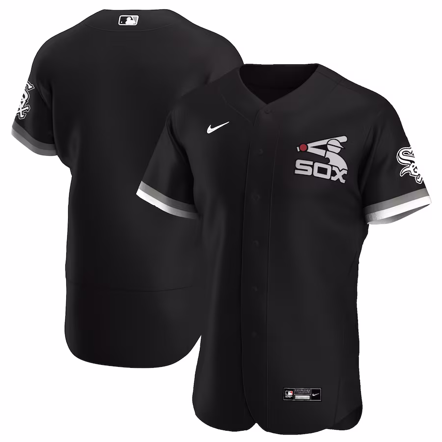 Men's Chicago White Sox Nike Black Alternate Authentic Team Jersey - ujerseystore