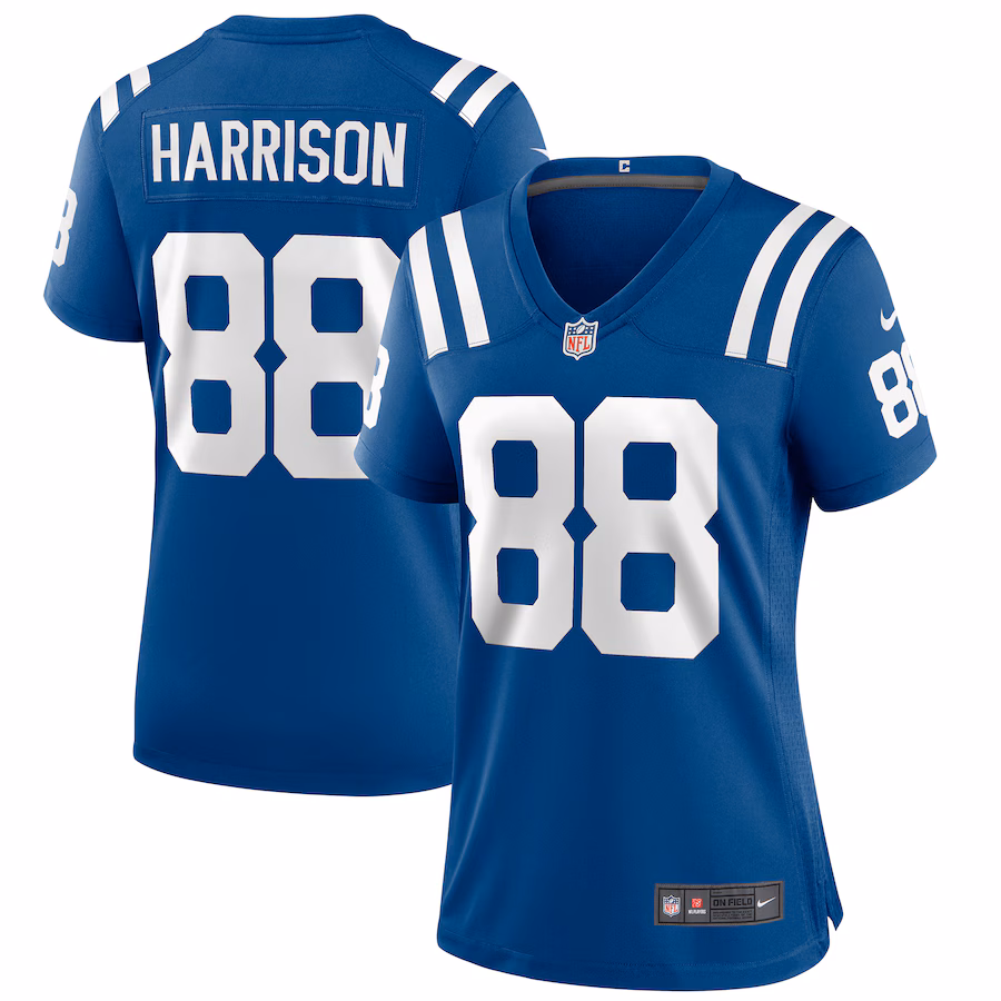 Women's Indianapolis Colts Marvin Harrison Nike Royal Game Retired Player Jersey - ujerseystore