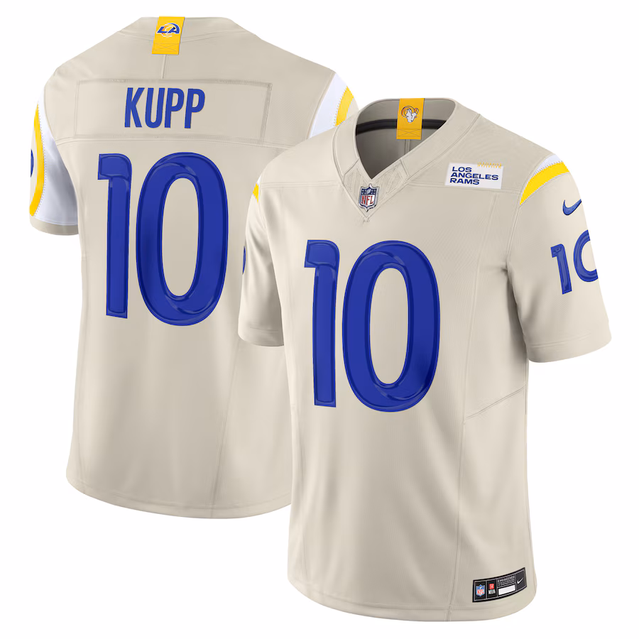 Men's Los Angeles Rams Cooper Kupp Nike Bone Alternate Vapor F.U.S.E. Limited Jersey - ujerseystore
