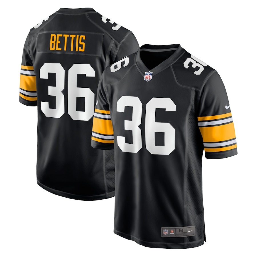 Men's Pittsburgh Steelers Jerome Bettis Nike Black Retired Player Jersey - ujerseystore