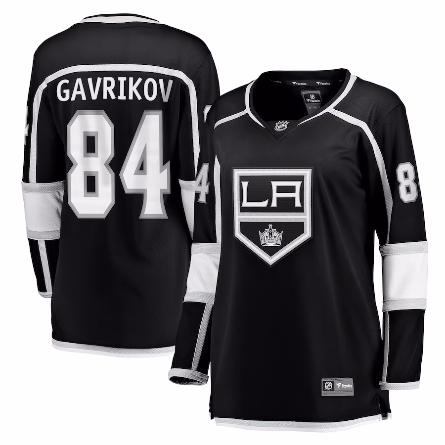 Women's Los Angeles Kings Vladislav Gavrikov Fanatics Black Home Breakaway Jersey - ujerseystore