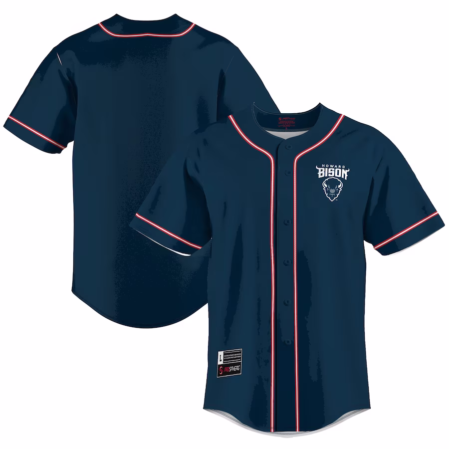 Howard Bison GameDay Greats  Lightweight Baseball Jersey - Blue - ujerseystore