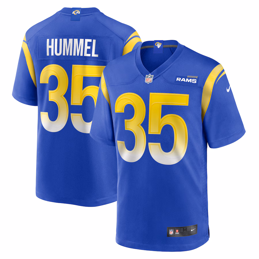 Men's Los Angeles Rams Jake Hummel Nike Royal Game Player Jersey - ujerseystore