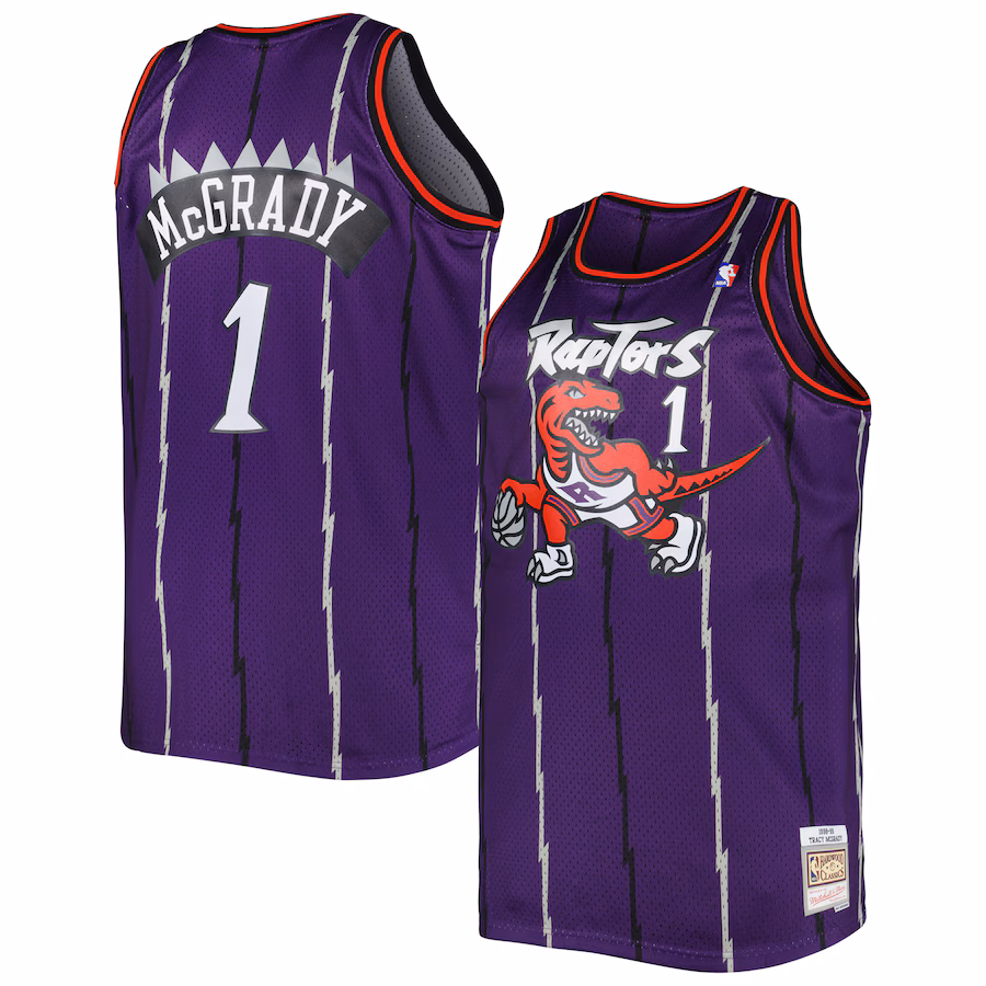 Men's Toronto Raptors Tracy McGrady Mitchell & Ness Purple Big & Tall Hardwood Classics 1998/99 Swingman Jersey - ujerseystore