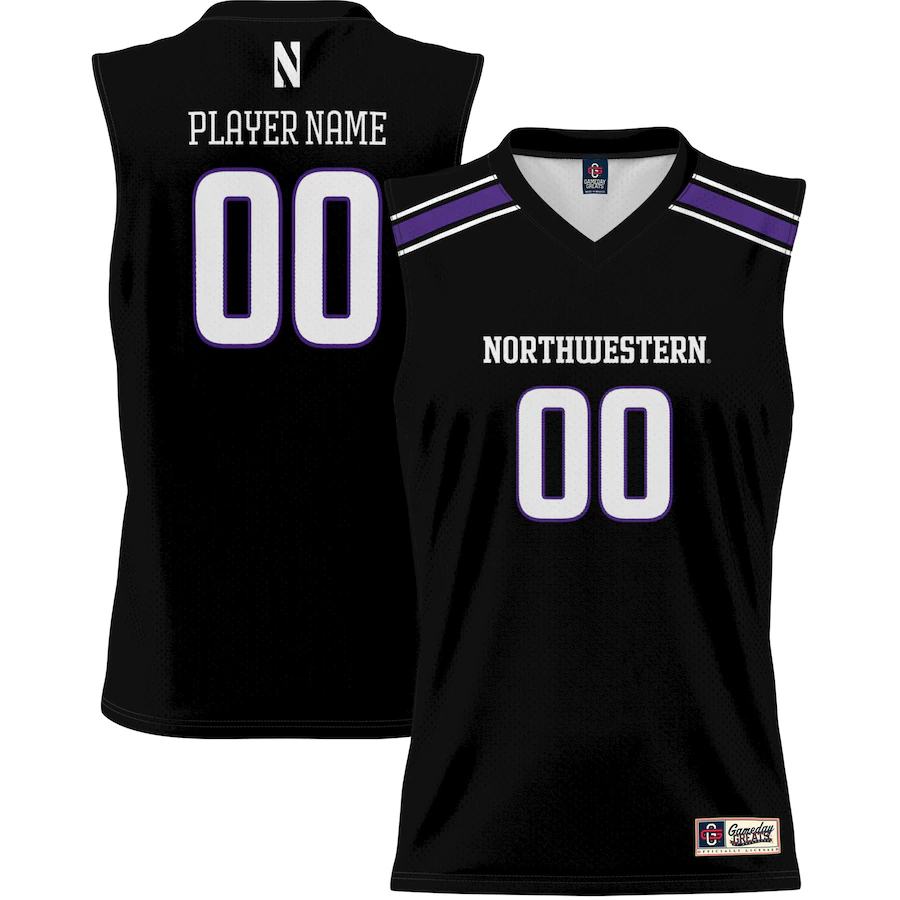 Northwestern Wildcats GameDay Greats Youth NIL Pick-A-Player Men's Basketball Jersey - Black - ujerseystore