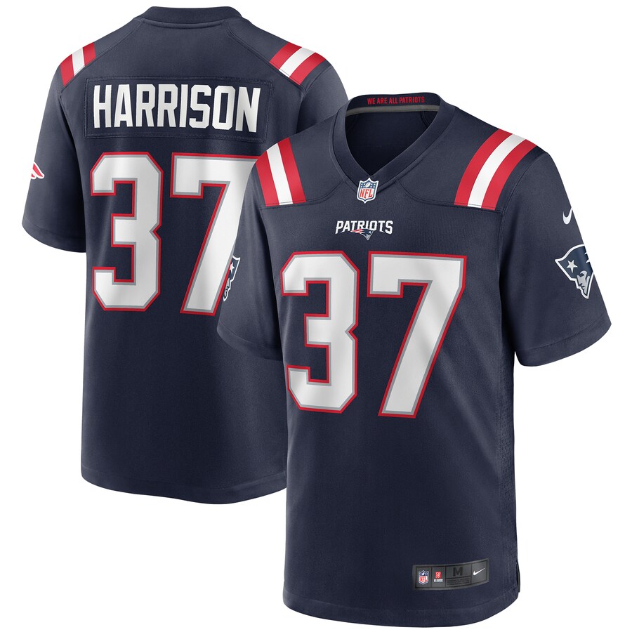 Men's New England Patriots Rodney Harrison Nike Navy Game Retired Player Jersey - ujerseystore