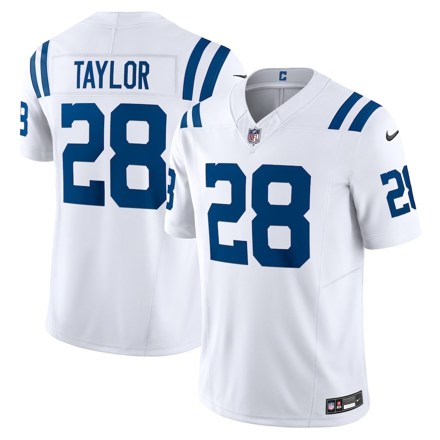 Men's Indianapolis Colts Jonathan Taylor Nike White Vapor F.U.S.E. Limited Jersey - ujerseystore