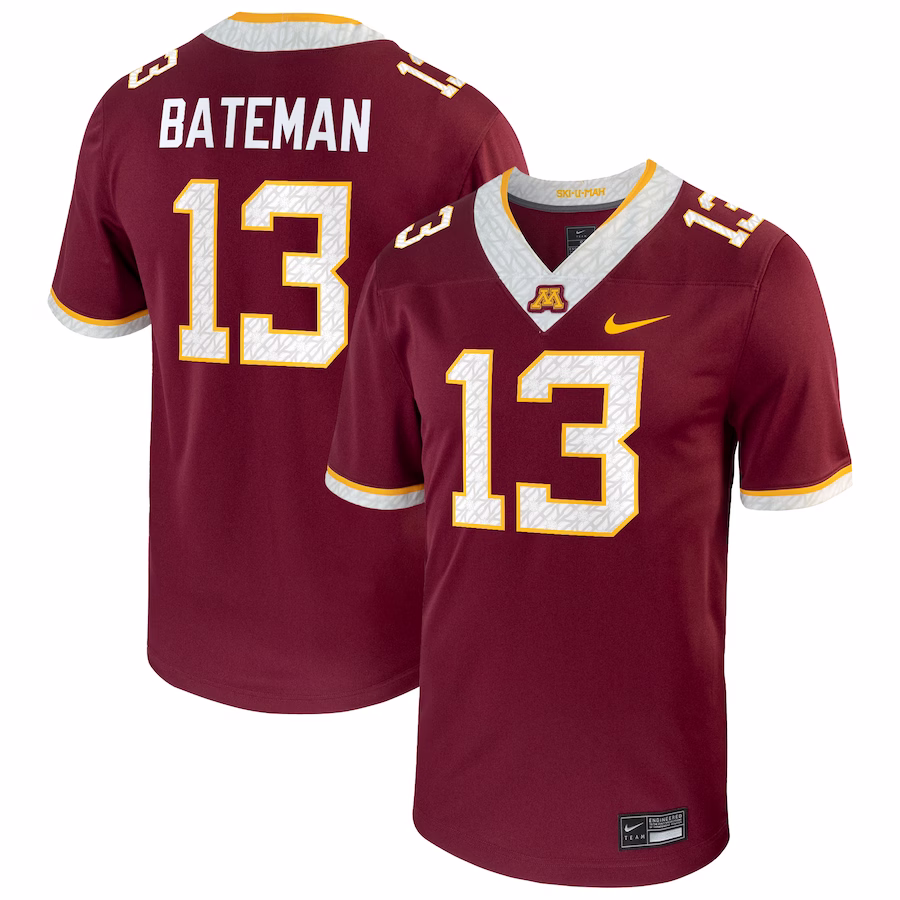 Rashod Bateman Minnesota Golden Gophers Nike Player Game Jersey - Maroon - ujerseystore