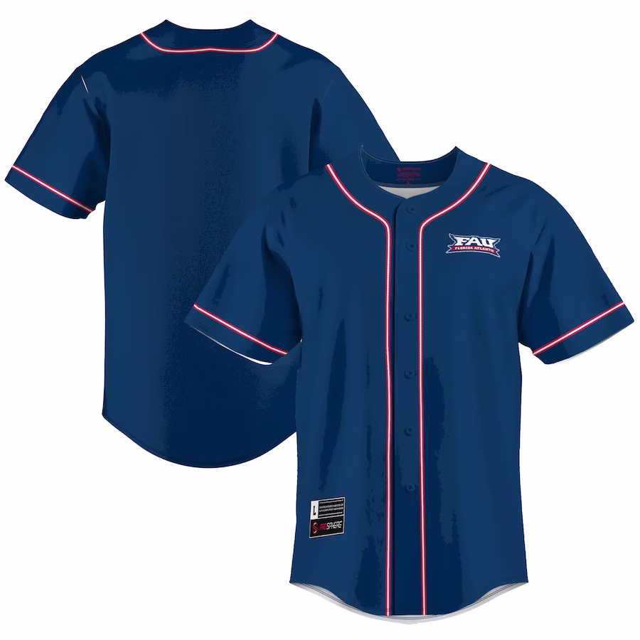 Florida Atlantic Owls GameDay Greats  Lightweight Baseball Jersey - Blue - ujerseystore