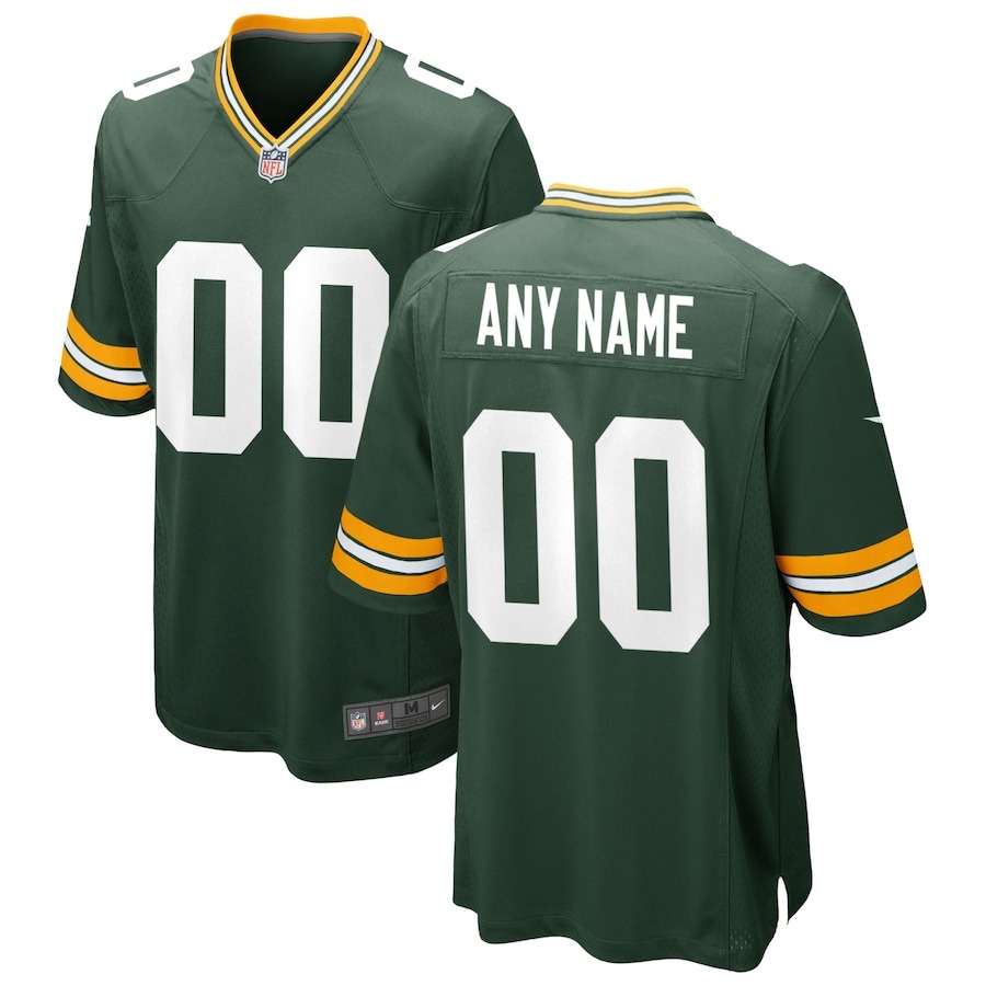 Men's Green Bay Packers Nike Green Custom Game Jersey - ujerseystore