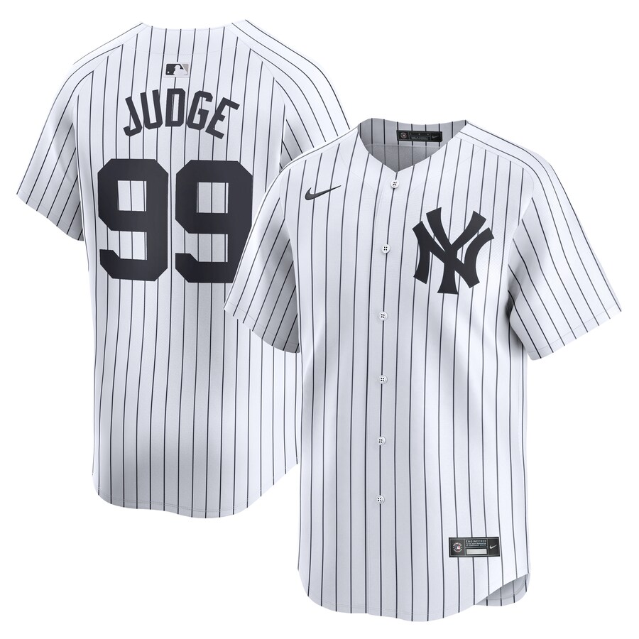 Youth New York Yankees Aaron Judge Nike White Home Limited Player Jersey - ujerseystore