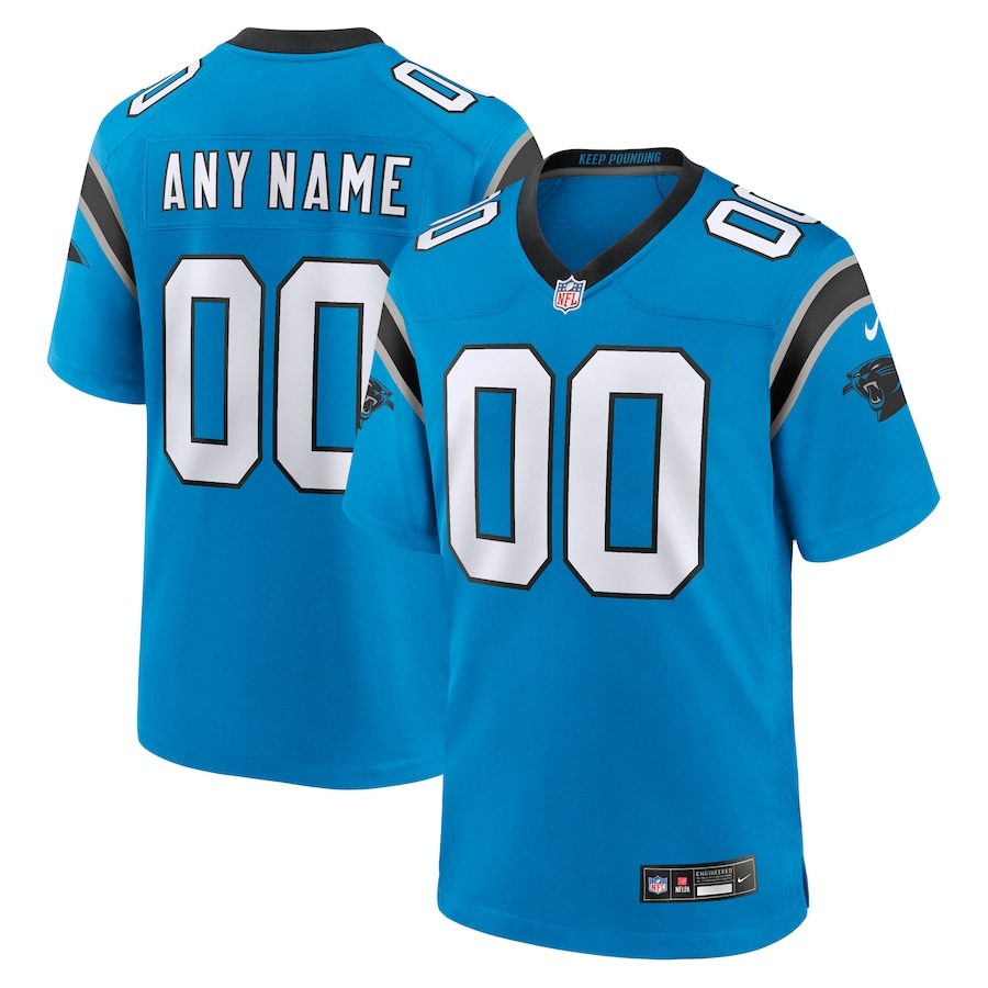 Men's Carolina Panthers  Nike Blue Alternate Custom Game Jersey - ujerseystore