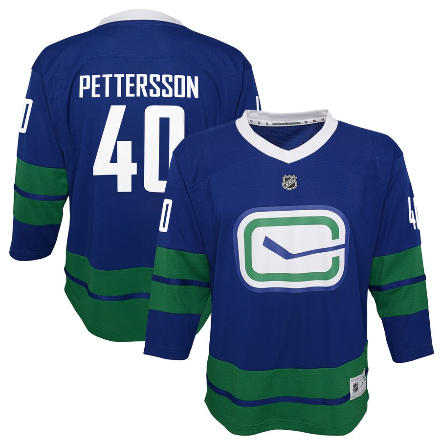 Youth Vancouver Canucks Elias Pettersson Royal 2019/20 Alternate Replica Player Jersey - ujerseystore
