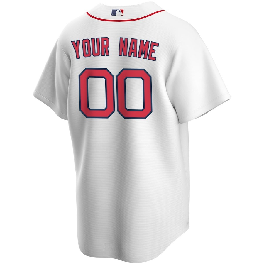 Men's Boston Red Sox Nike White Home Replica Custom Jersey - ujerseystore
