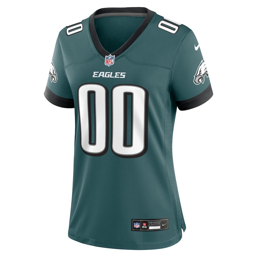 Women's Philadelphia Eagles Nike Midnight Green Custom Game Jersey - ujerseystore