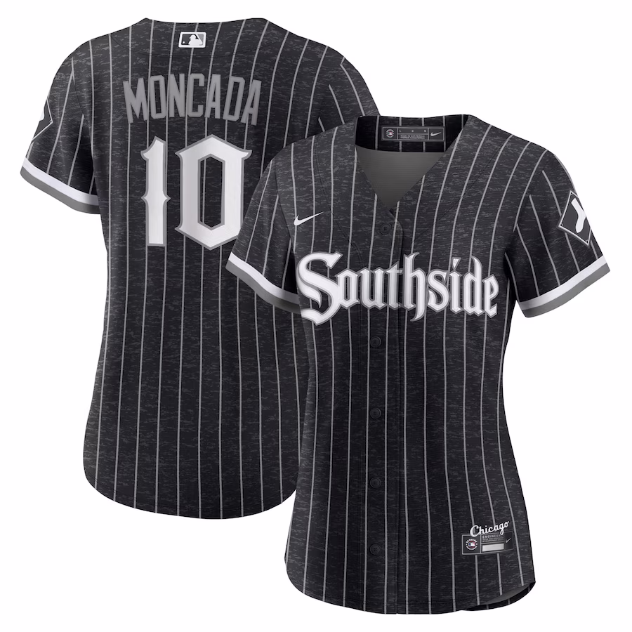 Women's Chicago White Sox Yoan Moncada Nike Black City Connect Replica Player Jersey - ujerseystore