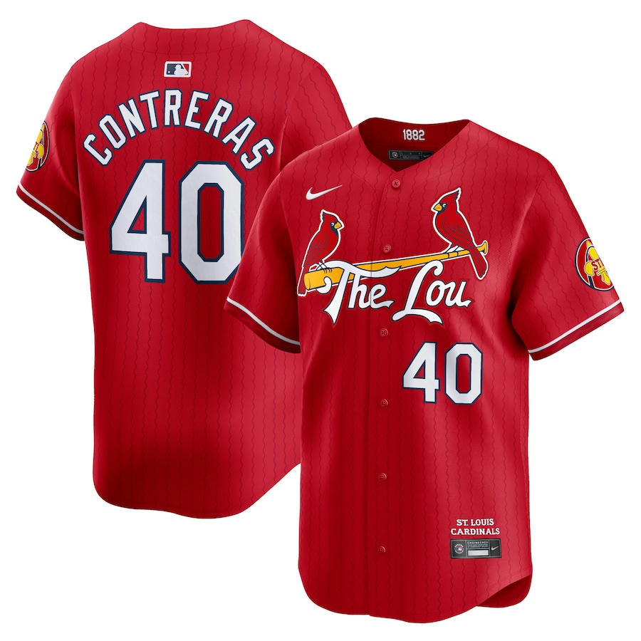 Men's St. Louis Cardinals Willson Contreras Nike Red 2024 City Connect Limited Player Jersey - ujerseystore