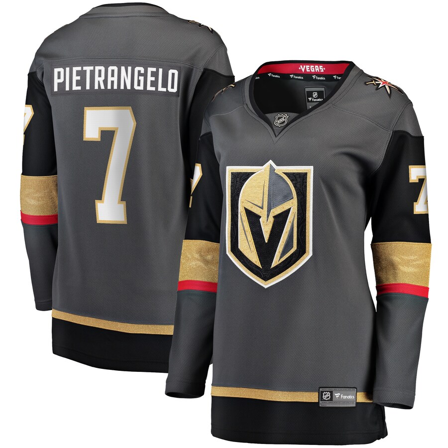 Women's Vegas Golden Knights Alex Pietrangelo Fanatics Branded Gray Alternate Premier Breakaway Player Jersey - ujerseystore