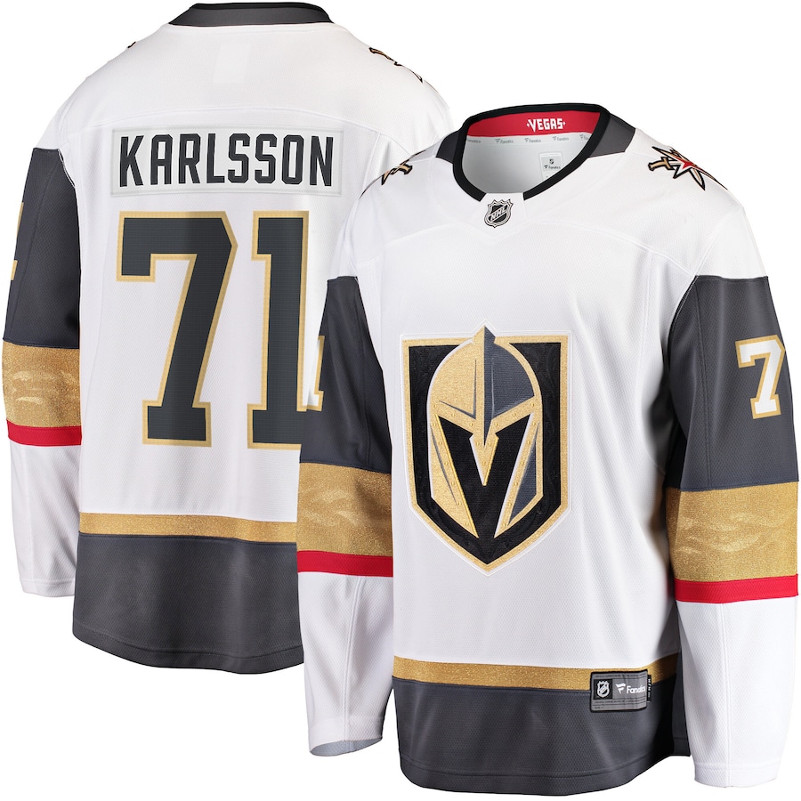 Men's Vegas Golden Knights William Karlsson Fanatics White Premier Breakaway Player Jersey - ujerseystore