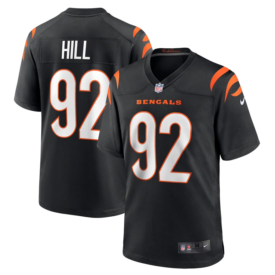 Men's Cincinnati Bengals B.J. Hill Nike Black Game Jersey - ujerseystore