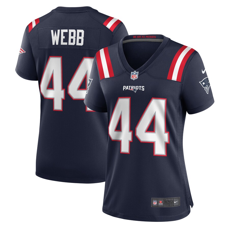 Women's New England Patriots Raleigh Webb Nike Navy Home Game Player Jersey - ujerseystore