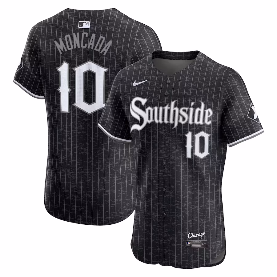 Men's Chicago White Sox Yoan Moncada Nike Black City Connect Elite Player Jersey - ujerseystore