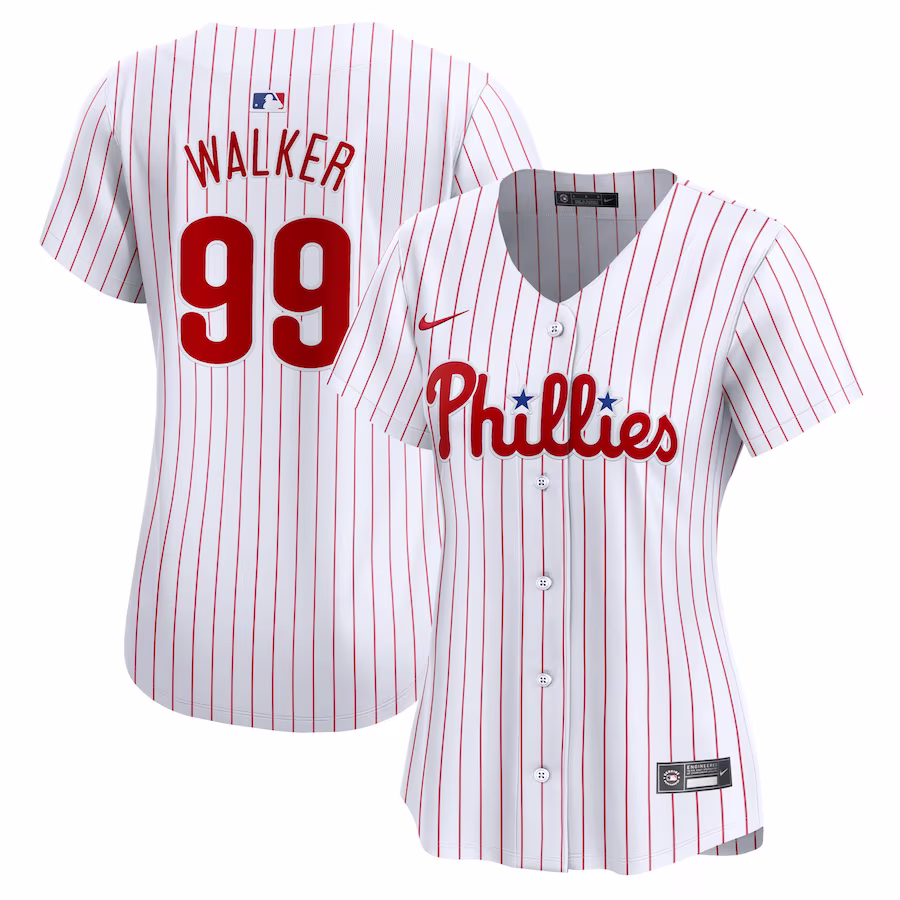 Women's Philadelphia Phillies Taijuan Walker Nike White Home Limited Player Jersey - ujerseystore