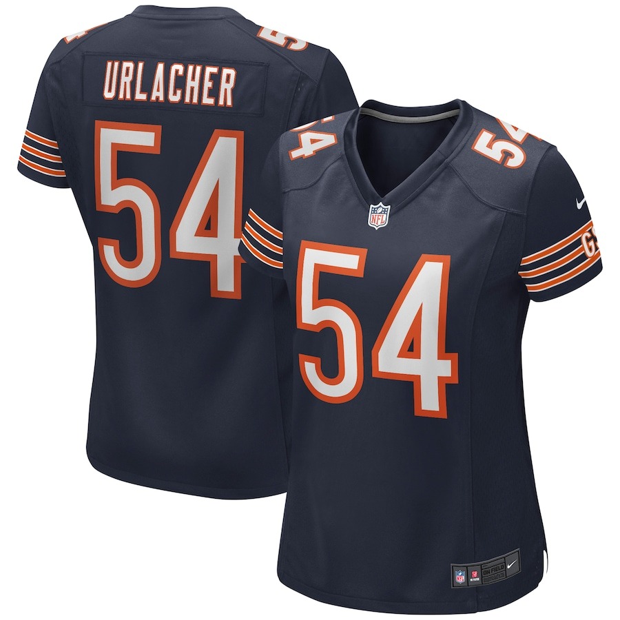 Women's Chicago Bears Brian Urlacher Nike Navy Game Retired Player Jersey - ujerseystore