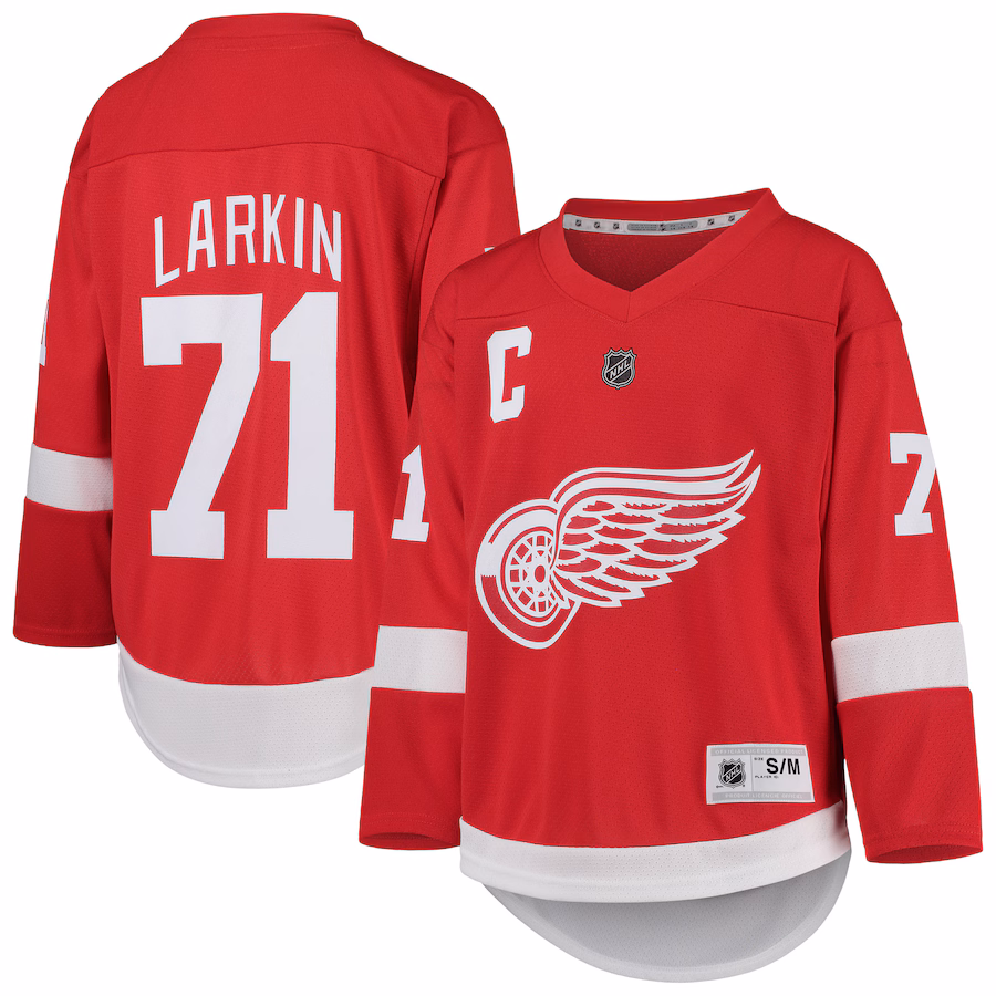 Youth Detroit Red Wings Dylan Larkin Red Home Replica Player Jersey - ujerseystore