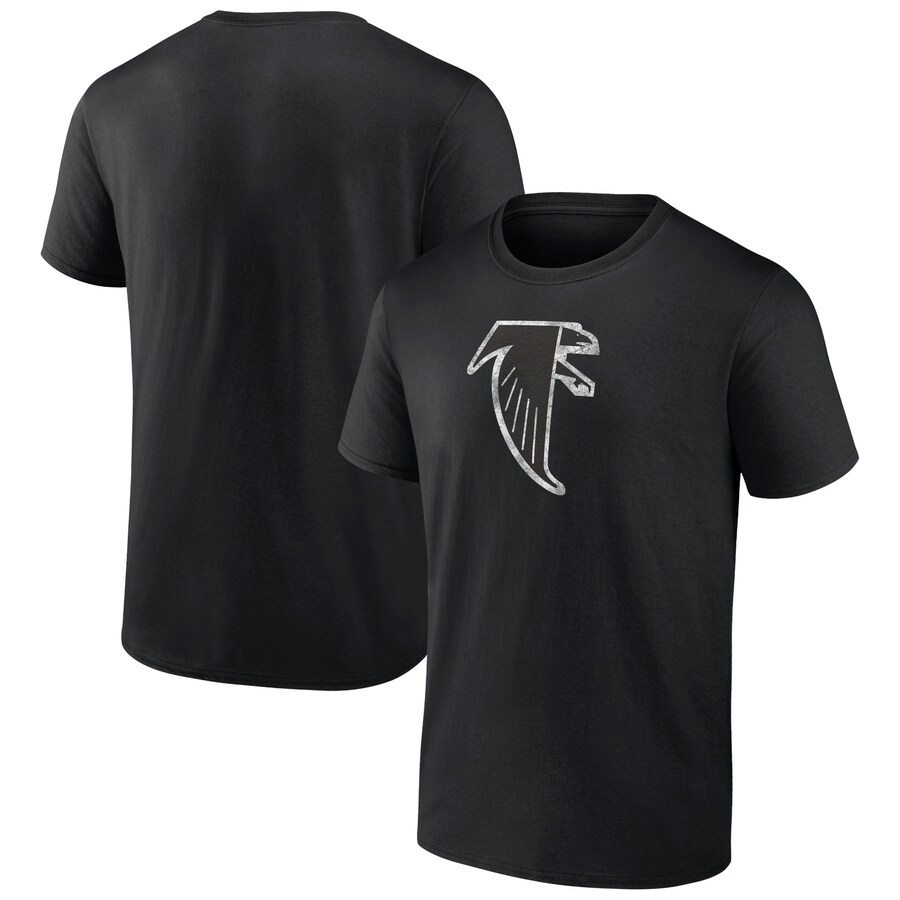 Men's Atlanta Falcons  Black Throwback T-Shirt - ujerseystore