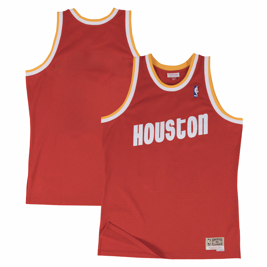 Men's Houston Rockets  Mitchell & Ness Red 1996-97 Hardwood Classics Swingman Jersey - ujerseystore