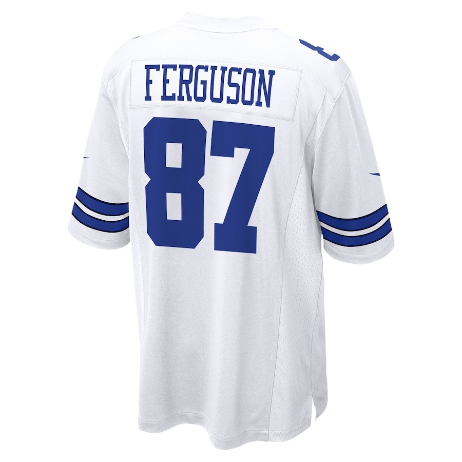 Men's Dallas Cowboys Jake Ferguson Nike White Game Jersey - ujerseystore