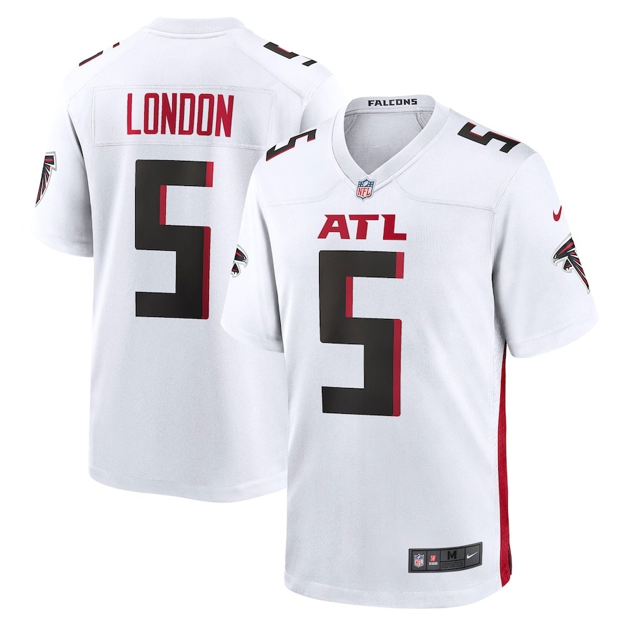 Men's Atlanta Falcons Drake London Nike White Away Game Player Jersey - ujerseystore