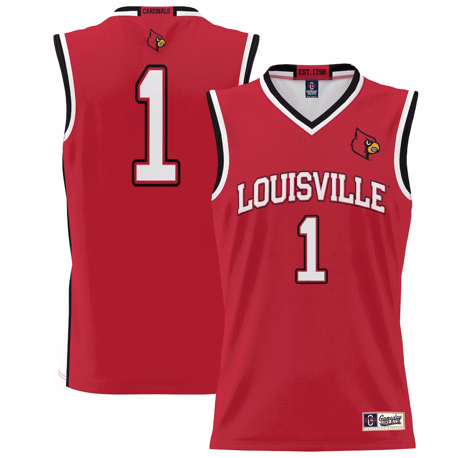#1 Louisville Cardinals GameDay Greats Youth Lightweight Basketball Jersey - Red - ujerseystore