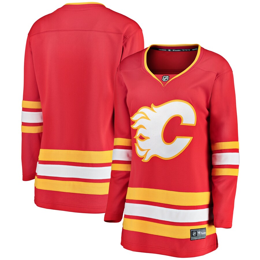 Women's Calgary Flames Fanatics Branded Red Home Breakaway Jersey - ujerseystore
